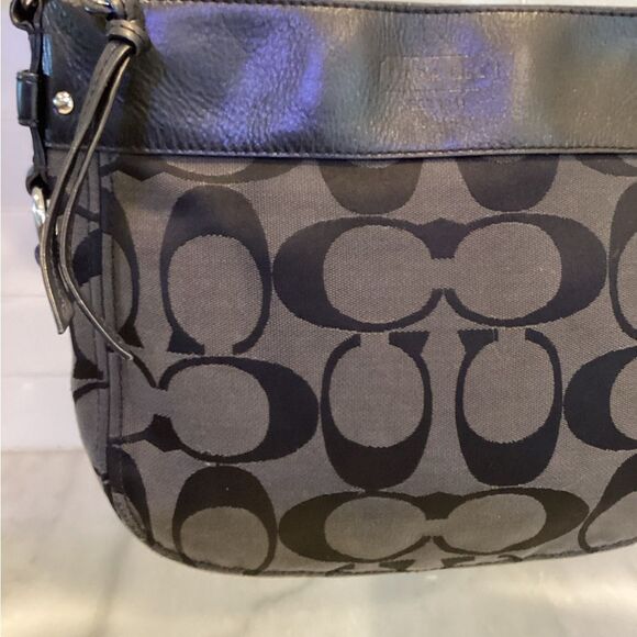 Coach Zoe Jacquard Signature Logo Medium Shoulder - Picture 4 of 15